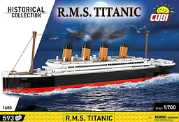 Конструктор COBI R.M.S. Titanic 1:700 (593 деталі) — Колекційна модель Титаніка 1680 - мініатюра 4