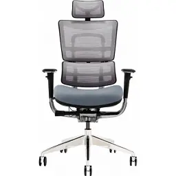 Офісне крісло GT Racer X-801 Bright Gray (X-801 Bright Gray (W-20 B-40)) - мініатюра 2