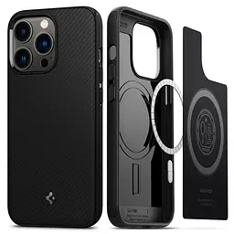Оригінальний протиударний чохол для iPhone 13 Pro Max / iPhone 12 Pro Max Spigen Core Armor Mag MagSafe (MagFit) Black ACS03226
