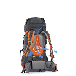 Рюкзак туристичний Naturehike NH70B070-B, 70 л + 5 л, блакитний - мініатюра 8