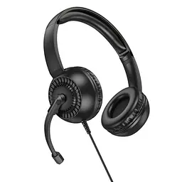 Навушники накладні Hoco W112 2 Jack 3.5з мікрофоном чорний - мініатюра 4