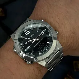 Чоловічий годинник Casio AMW-870D-1A Сріблястий ( AT1141-0220 ) - мініатюра 5