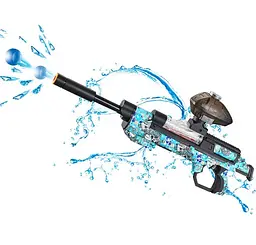 Бластер shoot Splatter Gel Ball 5000 шт. гель кульок з бризками blue - мініатюра 4