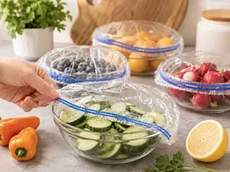 Пакети для зберігання продуктів на гумці, 100 шт. - мініатюра 5
