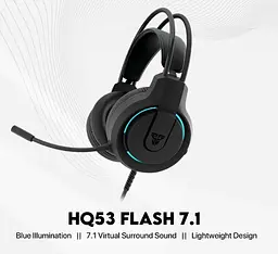 Ігрові навушники Fantech HQ53 Flash 7.1 Black з мікрофоном - мініатюра 2