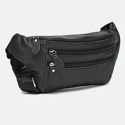 Чоловіча сумка Borsa Leather K102-black 30х13х1 см Чорний - мініатюра 2