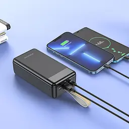 Зовнішній акумулятор Borofone Incredible BJ19B 30000mAh 20W Black [974443386851] [109502] - мініатюра 4