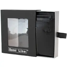 Портмоне чоловіче шкіряне Semi Line RFID Black (P8267-0) - мініатюра 4