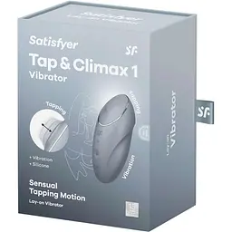 Вібратор Satisfyer Tap & Climax 1 Bluegrey - мініатюра 8