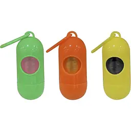 Брелок-диспенсер Croci Minibag Shuttle Mixed Colors з пакетами в асортименті - мініатюра 2