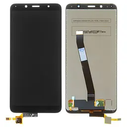 Дисплей для Xiaomi Redmi 7A, чорний, без рамки, Оригінал (переклеєне скло), MZB7995IN, M1903C3EG, M1903C3EH, M1903C3EI