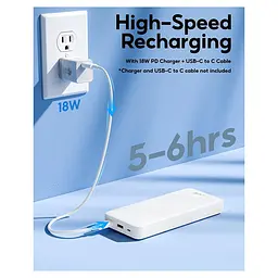 Зовнішній акумулятор Baseus Power Bank Fast Charging 20000mAh 20W (PPAP20K) - мініатюра 3