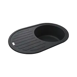 Гранітна мийка Globus Lux Ohara графіт 770x500мм-А0001 000022402, Графит - мініатюра 2