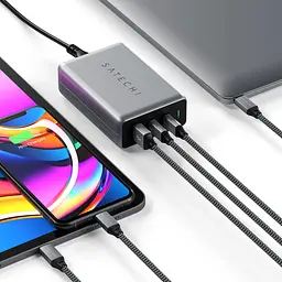 Мережевий зарядний пристрій Satechi 100 Вт USB-C PD Compact GaN Space Gray (ST-TC100GM-EU) - мініатюра 4