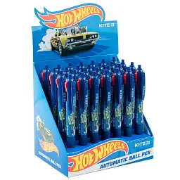Ручка кулькова автоматична Kite Hot Wheels 4 кольори 28 шт. (HW23-067) - мініатюра 2