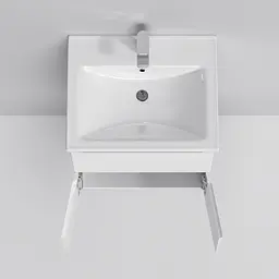 Тумба підвісна AM.PM X - Joy 55 см з умивальником M85-FHX0553-WC0553WG38 - мініатюра 6