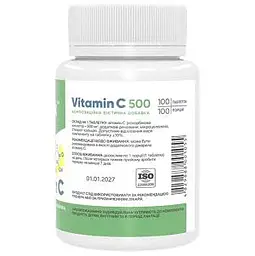 Вітамін-C Stark Pharm Vitamin C 500 мг 100 таблеток - мініатюра 2