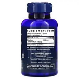 Вітаміни та мінерали Life Extension Strontium 750 mg, 90 вегакапсул - мініатюра 2