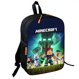 Шкільний рюкзак дитячий Minecraft + Сумка для взуття спортивної форми рюкзак-мішок для хлопчика (01721) - мініатюра 5