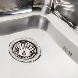 Кухонна мийка Platinum 8060 L з нержавіючої полірованої сталі 0.7 мм прямокутна 80x60 см (SP000000580) - мініатюра 5