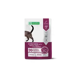 Вологий корм для котів з куркою, білою рибою та журавлиною Nature's Protection Urinary, Chicken, White Fish, 100г
