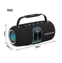 Портативна Bluetooth-колонка Hopestar H62 Чорний - мініатюра 2
