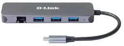 Мережевий адаптер DUB-2334 1xGE, 3xUSB 3.0, 1xUSB-C, USB-C D-Link teh0018047 - мініатюра 3