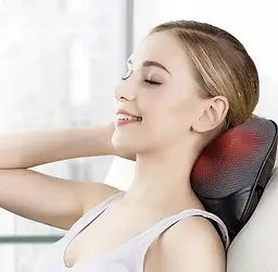 Масажна подушка Shiatsu для шиї та спини з підігрівом Soulima 22987 - мініатюра 5