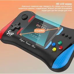 Ігрова консоль SUP X7M Приставка з додатковим джойстиком Dendy SEGA 500 в 1 - мініатюра 6