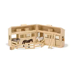 Ігровий набір Melissa & Doug дерев'яна стайня з конячками (MD3704)