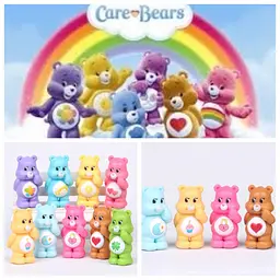Іграшки з мультфільму Дбайливі Ведмедика (Care Bears), 9 шт - мініатюра 2