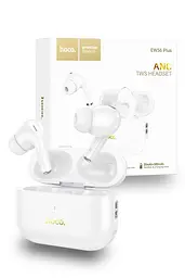 Навушники Hoco EW56 Plus TWS з шумозаглушенням | BT5.3, 30/300mAh, ANC, 4h | white - мініатюра 6