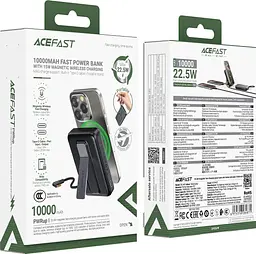 Павербанк Acefast Magnetic Wireless Gray 10 000 mAh / 22.5 Вт (6974316284871) - мініатюра 5