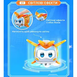 Ігрова фігурка Super Wings Super Pet Золотий Хлопчик улюбленець зі світловими ефектами (EU770431) - мініатюра 7