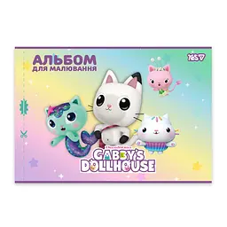 Зошит для малювання Yes А4 12 арк. скоба, з перфорацією 4 шт. (Gabby Dollhouse) (130618) - мініатюра 5
