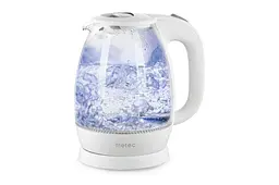 Електрочайник скляний Metec 1.7 л білий
