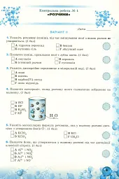 Хімія 9 клас. Перевірка предметних компетентностей - мініатюра 4