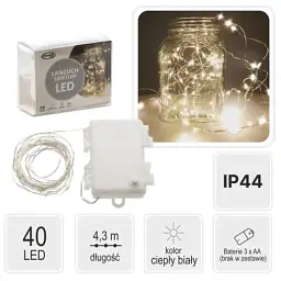 Гірлянда Chomik Струна 4.3 м 40 LED Теплий білий (5900779802643) - мініатюра 7
