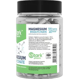 Харчова добавка Stark Pharm Magnesium Bis-Glycinate 120 таблеток - мініатюра 2
