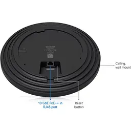 Точка доступу Ubiquiti UniFi U7 Pro XGS Black (U7-PRO-XGS-B) - мініатюра 3