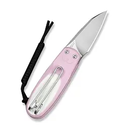 Ніж складаний кишеньковий Civivi Purr, (4.65 см) Nitro-V / G10 рожевий/білий - мініатюра 2