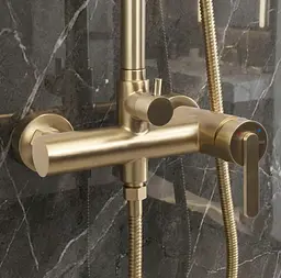 Душова система Rea Ontario brushed gold REA-P9494 - мініатюра 2