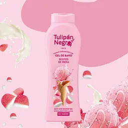 Гель для душу Tulipan Negro Strawberry Kisses 650 мл - мініатюра 2