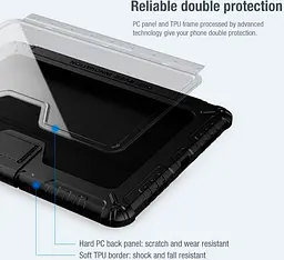 Чохол-книжка Nillkin Bumper Pro для Apple iPad Pro 12.9'' (2020-2022) Black [91635] - мініатюра 4