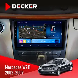 Штатна магнітола Mercedes-Benz E-Class (W211) 2002-2009 Decker D9-008 8x128 DSP 4G Decker (НФ-00003719)