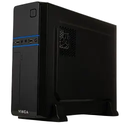 Корпус Vinga CS312B 400W Black (CS312B) - мініатюра 2