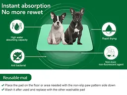 Багаторазові преміум пелюшки для собак MY TURF reusable and Washable pet mat 2 шт. 90х104 см - мініатюра 7