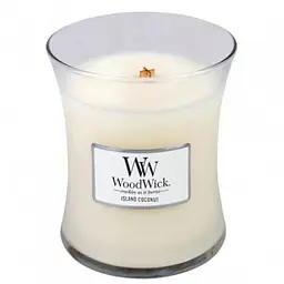 Свічка Woodwick Island Coconut Medium Кокосовий острів 275 г (92115E) - мініатюра 2