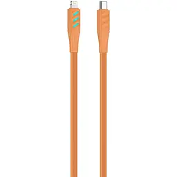 Кабель Havit HV-CB6255 PD27W з LED індикатором USB-C - Lightning 1 м помаранчевий (HV-CB6255) - мініатюра 2