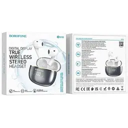 Бездротові навушники Borofone BW30 Cheerful True Wireless BT Headset 6974443389210 - мініатюра 3